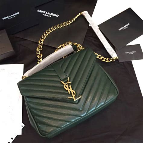 ysl bags green